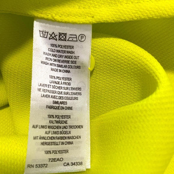 Bright neon oversized deep v-neck tunic - Picture 4 of 4